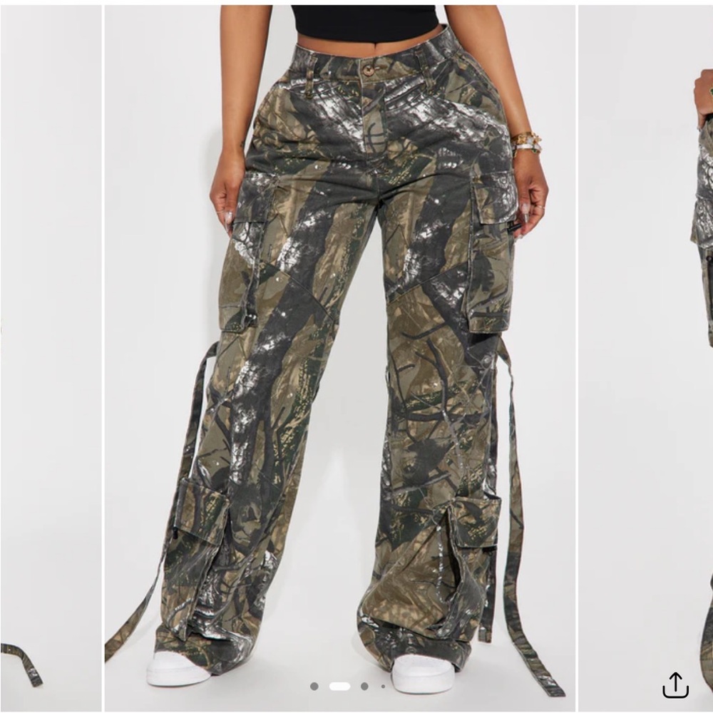 Tree Camo Cargo Pant - Olive